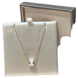 Colar Bulgari B.zero1 Classic Branco Dourado