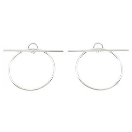 Hermès Hermes Echappet Silver Stud Earrings Other