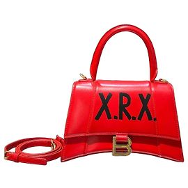 Sac Hourglass Balenciaga Rouge