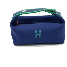 Hermès Borsa Vanity Hermes Bride-à-Blac PM Nero Blu