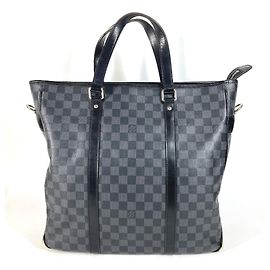 Borsa Tote Louis Vuitton Damier Graphite Tadao Nero Altro