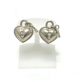 Tiffany & Co Orecchini Tiffany Heart Lock Argento