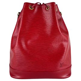 Bolsa de ombro em couro Epi Louis Vuitton Vermelho
