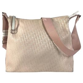 Bolso Christian Dior Dior Trotter Logo Rosa Blanco Amarillo