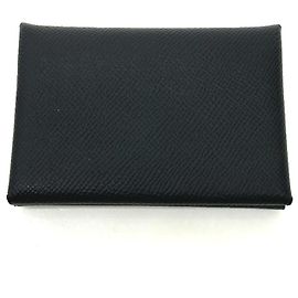 Hermès Hermes Calvi Duo Bi-fold Wallet Black