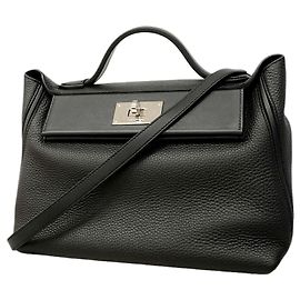 Hermès Bolsa Hermes Vingt-Châtre 29 Preto
