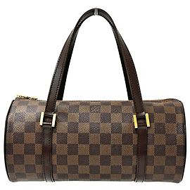 Sac à main Louis Vuitton Papillon PM Marron Autre Damier ebène