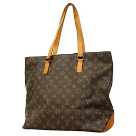 Bolsa Tote Cabas Mezzo Monogram Louis Vuitton Marrom