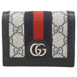 Gucci Ophidia Bi-Fold Wallet Navy blue