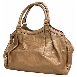 Borsa Tote in pelle rosa Gucci Rosa