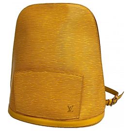 Louis Vuitton Jaune Epi Leather Backpack Yellow