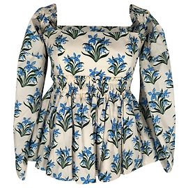 Autre Marque Top Floreale Agua by Agua Bendita in Cotone Multicolore Multicolore