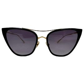 Autre Marque Gafas de sol Jacklyn Cat-Eye de Loree Rodkin en metal dorado Dorado