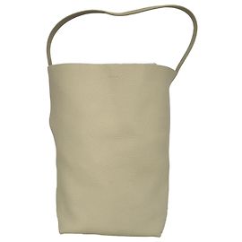 Bolsa Tote Large N/S Park da The Row em couro de bezerro Cream Branco Cru