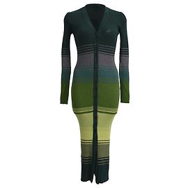 Robe midi pull Shoko de Staud en viscose verte Vert