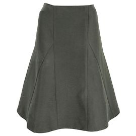 Jupe midi évasée Marni en coton vert olive Vert Vert olive