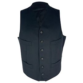 Tom Ford Single-Breasted Waistcoat in Black Wool Black