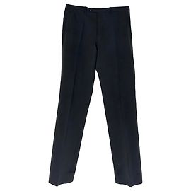 Pantalon droit Prada en polyester noir Noir