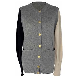 Chanel Colorblock Cardigan aus Multicolore Cashmere Mehrfarben