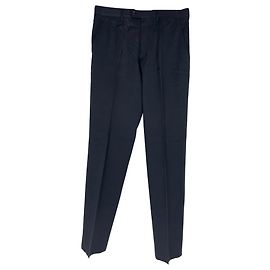 Prada gerade Hose aus schwarzer Viskose Schwarz