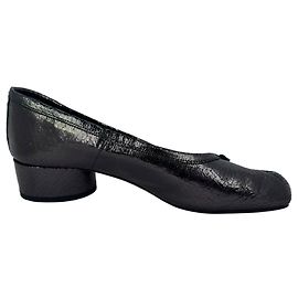 Maison Martin Margiela Escarpins Tabi en cuir noir Maison Margiela Noir