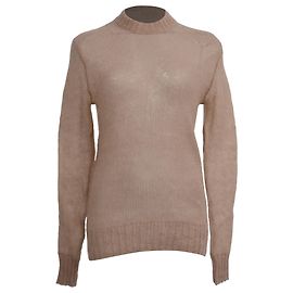 Pull à col rond Acne Studios en mohair beige Beige