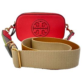 Tory Burch Mini Miller Crossbody Bag in Red Leather Red