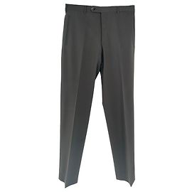 Pantalon droit Prada en polyester marron Marron