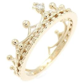Autre Marque Anello da mignolo in oro giallo K10 e diamante NOJESS D'oro