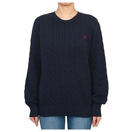 Ralph Lauren Kinder Strickjacke mit Zopfmuster NAVY (Größe für Erwachsene verfügbar) Schwarz