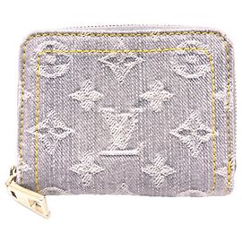 Louis Vuitton Monogram Denim Zippy Coin Purse Brown Monogram