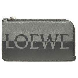 Loewe Bicolor Fragment Case Wallet Brown Black