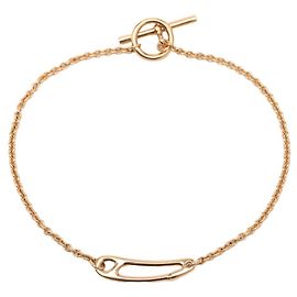 Hermès Pulseira de charms Hermes Chaine d'Ancre Mini Punk em ouro rosa 18K Outro
