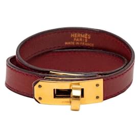 Hermès Hermes Kelly Double Tour Charm Bracelet Red Dark red