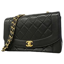 Borsa a Spalla Chanel Diana Chain Nero