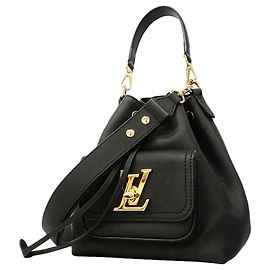 Borsa a secchiello Lockme Louis Vuitton Nero