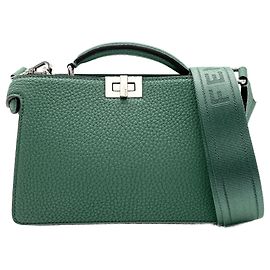 Bolsa de Ombro Fendi Peekaboo I.U Verde