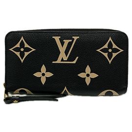 Louis Vuitton Bicolor Monogram Empreinte Zippy Wallet Black Multiple colors Other Monogram