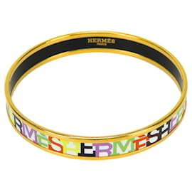 Hermès Hermes Cloisonné Armreif mehrfarbig Weiß Mehrfarben