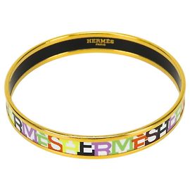 Hermès Hermes Multi-color Cloisonné Bangle White Multiple colors