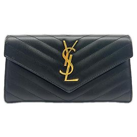 Cartera Cassandra Large Flap Yves Saint Laurent Negro