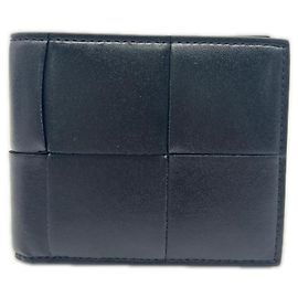 Cartera bi-fold Cassette Bottega Veneta Negro