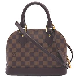Bolsa Louis Vuitton Damier Alma BB Marrom Bege