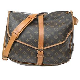 Louis Vuitton Saumur Monogram Canvas 35 Marrom