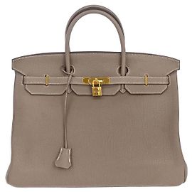 Hermès Hermes Birkin Etoupe Togo avec Gold Hardware 40 Marron