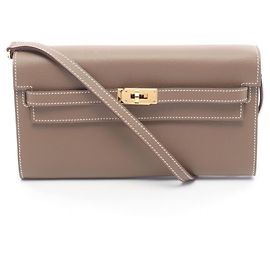 Hermès Borsa a tracolla Hermes Kelly To Go Etoupe Marrone Taupe