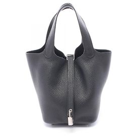 Hermès Hermes Picotin Lock PM Handbag Black