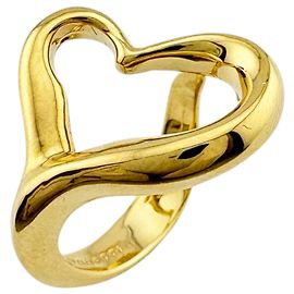 Anello Open Heart in oro giallo 18K di Tiffany & Co. D'oro
