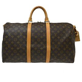 Louis Vuitton Keepall Bandouliere Monogram Canvas 50 Brown