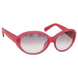 Gafas de sol LOUIS VUITTON Opsation de plástico Rojo Oro Z0078E LV Auth bs36332 Roja Dorado